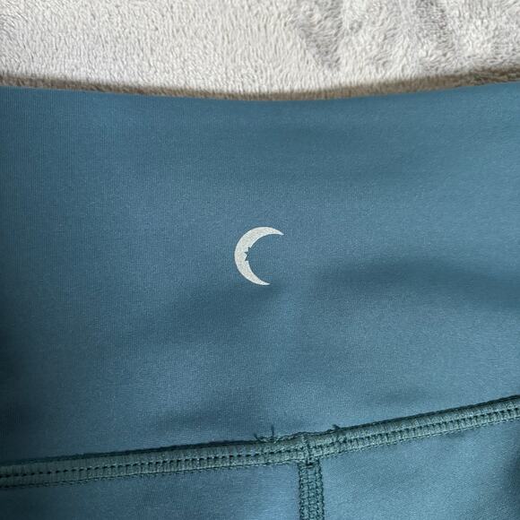 Zyia Active Blue Green Colorblock Leggings Size 8-10 Ankle High Rise - Picture 3 of 5